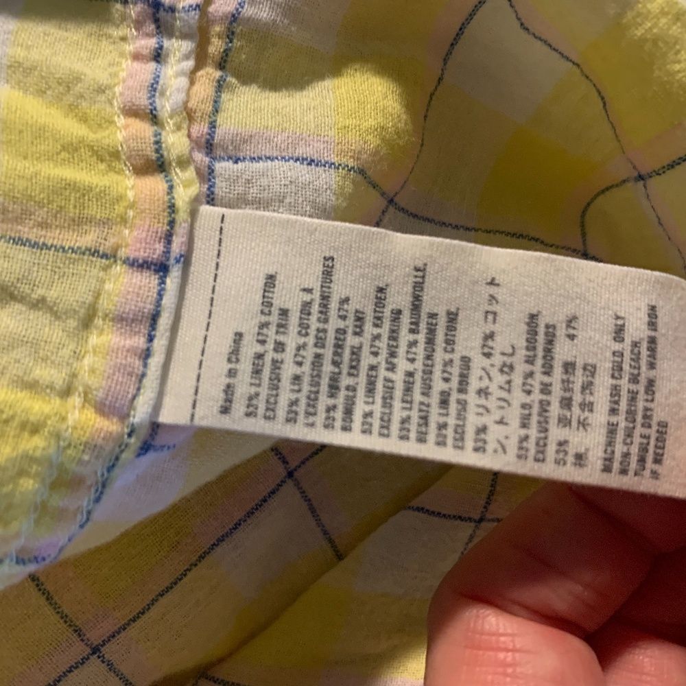 Abercrombie & Fitch Button Down Cotton/Linen Shirt - Picture 5 of 5